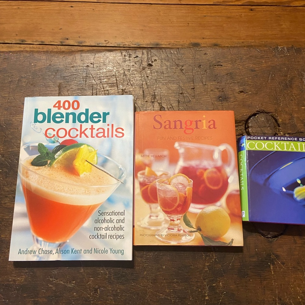 Book Bundle  Alcoholic Drink Recipes Set of 3